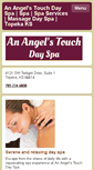 Mobile Screenshot of anangelstouchdayspa.com