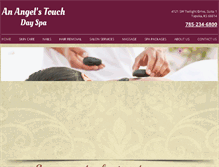 Tablet Screenshot of anangelstouchdayspa.com